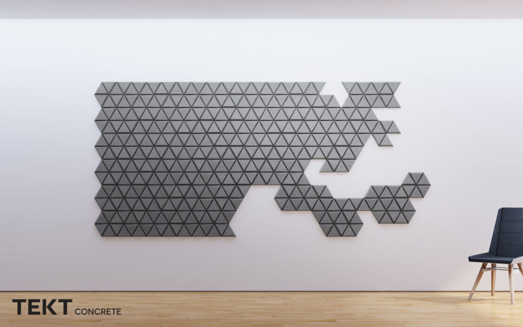 Kompozycja obraz z kafli 3D TRIX - TEKT Concrete - MILKE