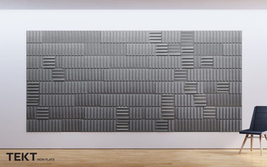  Kompozycja obraz z kafli 3D PLANK - TEKT Concrete - MILKE